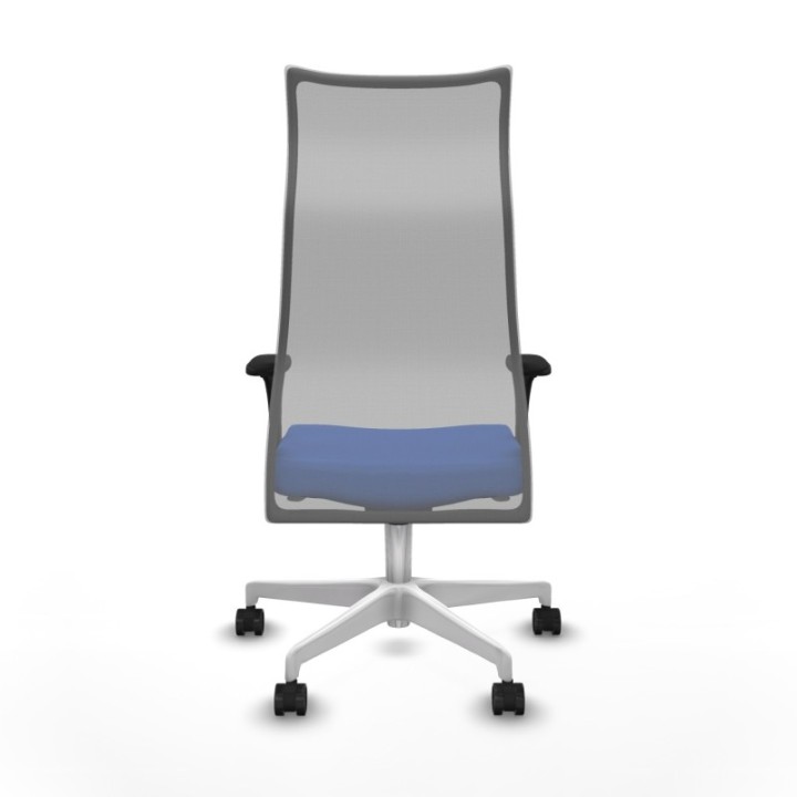 Albacete malla sincro malla gris bali azul brazos 1D base blanca ruedas 65 mm nailon