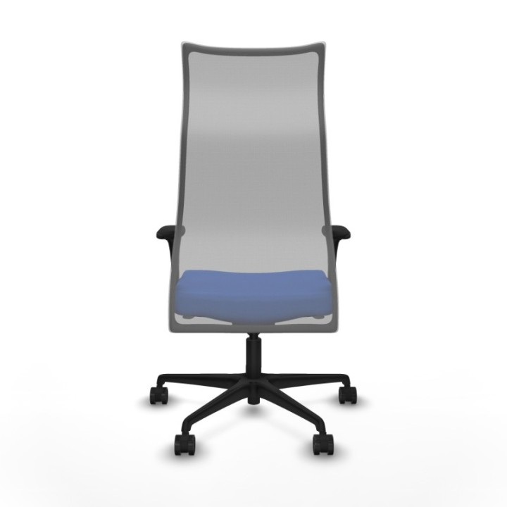 Albacete malla sincro malla gris bali azul brazos 1D base nailon ruedas 65 mm nailon