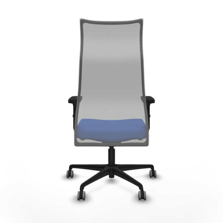 Albacete malla sincro malla gris bali azul brazos 2D base nailon ruedas 65mm engomadas