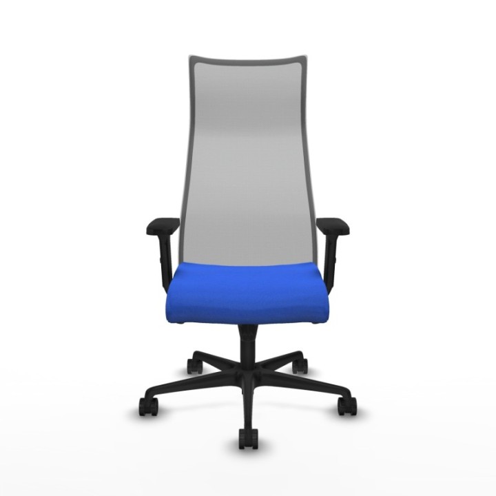 Albacete malla sincro malla gris bali azul brazos 2D base nailon ruedas 65 mm nailon