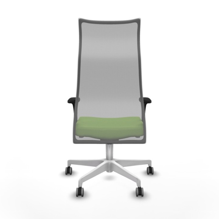 Albacete malla sincro malla gris bali pistacho brazos 1D base blanca ruedas 65mm engomadas