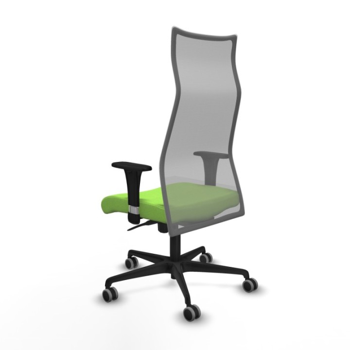 Albacete malla sincro malla gris bali pistacho brazos 1D base nailon ruedas 65mm engomadas