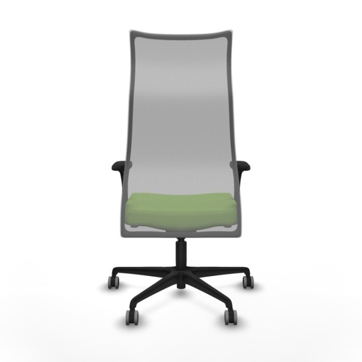 Albacete malla sincro malla gris bali pistacho brazos 1D base nailon ruedas 65mm engomadas