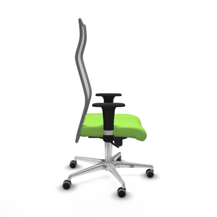 Albacete malla sincro malla gris bali pistacho brazos 1D base aluminio ruedas 65mm engomadas