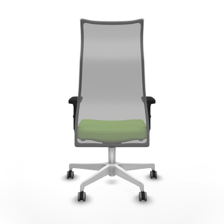 Albacete malla sincro malla gris bali pistacho brazos 2D base blanca ruedas 65mm engomadas