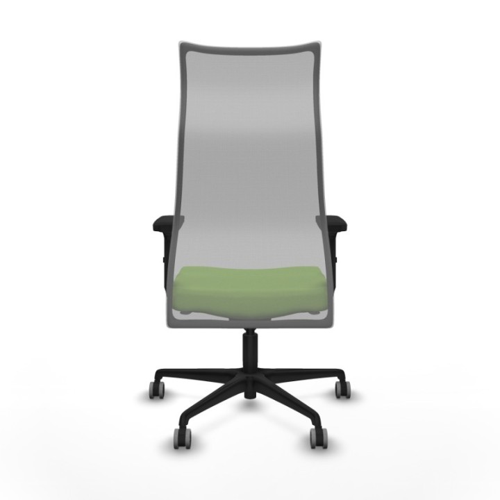 Albacete malla sincro malla gris bali pistacho brazos 2D base nailon ruedas 65mm engomadas