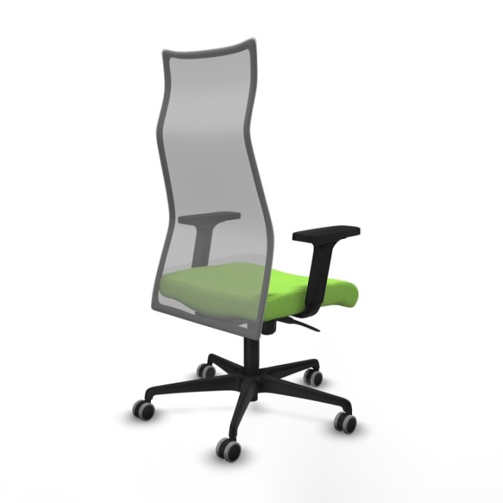 Albacete malla sincro malla gris bali pistacho brazos 2D base nailon ruedas 65mm engomadas