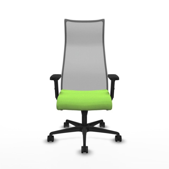 Albacete malla sincro malla gris bali pistacho brazos 2D base nailon ruedas 65 mm nailon