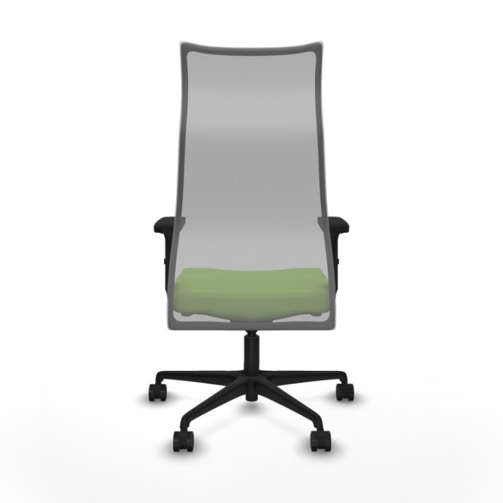 Albacete malla sincro malla gris bali pistacho brazos 2D base nailon ruedas 65 mm nailon