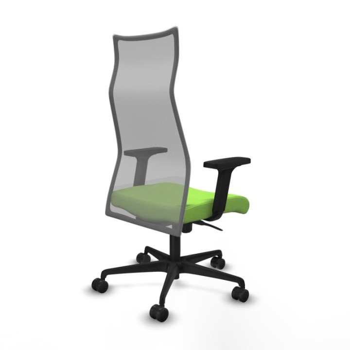 Albacete malla sincro malla gris bali pistacho brazos 2D base nailon ruedas 65 mm nailon