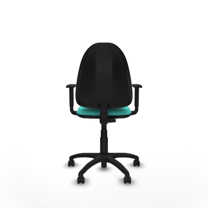 Aýna CP similpiel turquesa brazos 1D base poliamida ruedas engomadas 50mm