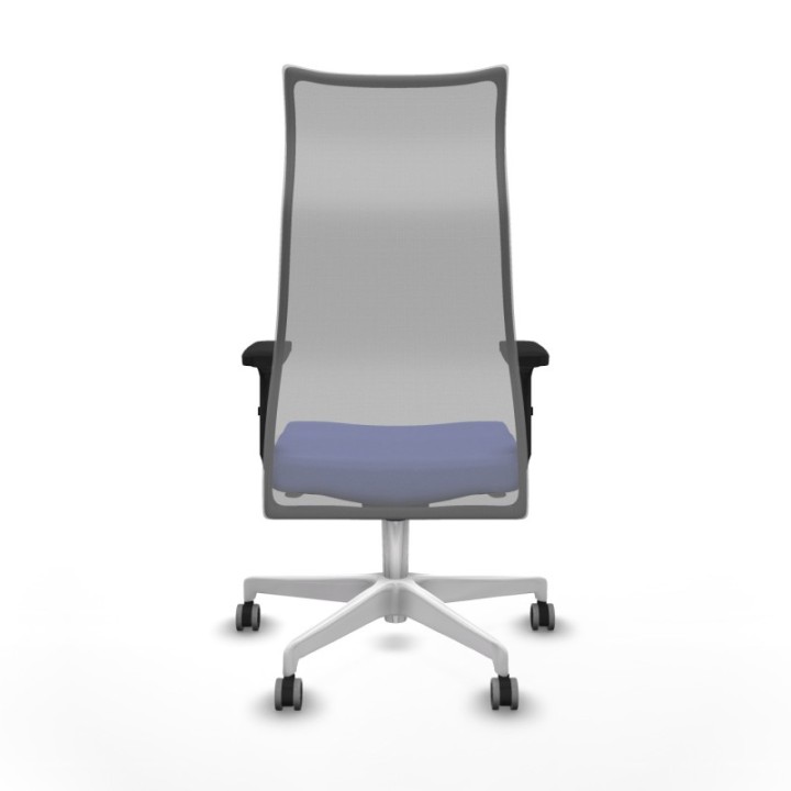 Albacete malla sincro malla gris bali azul claro brazos 2D base blanca ruedas 65mm engomadas