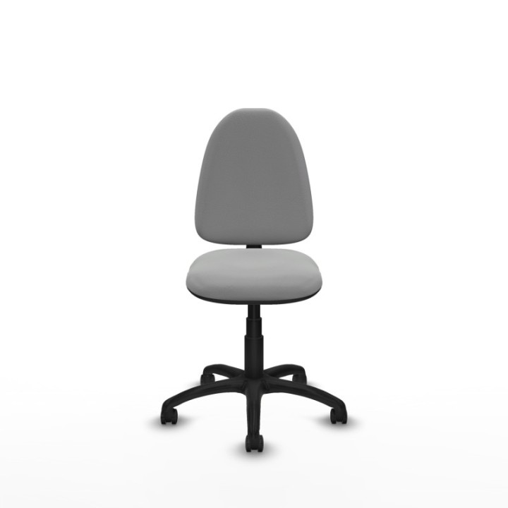 Aýna CP similpiel gris claro sin brazos base poliamida ruedas engomadas 50mm