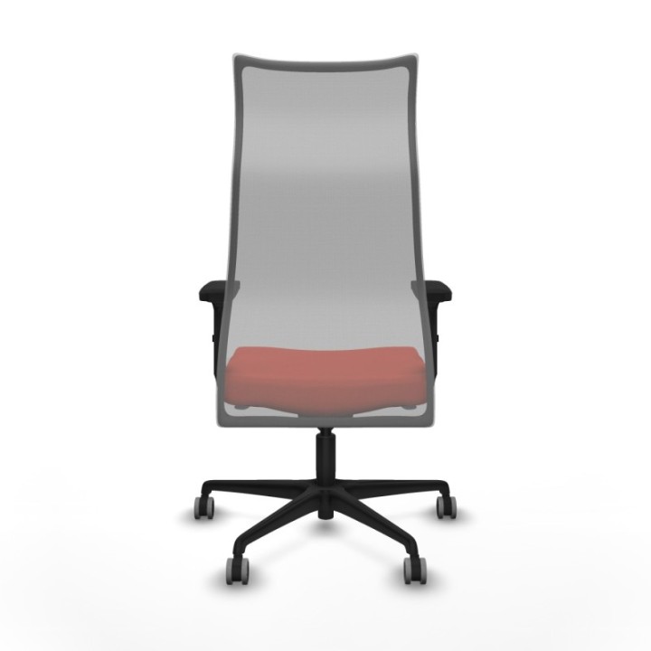 Albacete malla sincro malla gris bali naranja oscuro brazos 2D base nailon ruedas 65mm engomadas