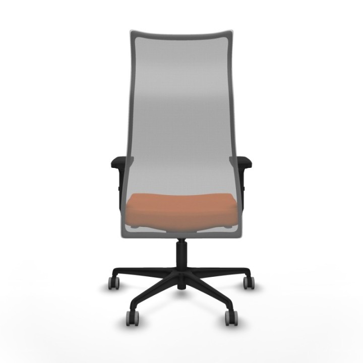 Albacete malla sincro malla gris bali naranja brazos 2D base nailon ruedas 65mm engomadas