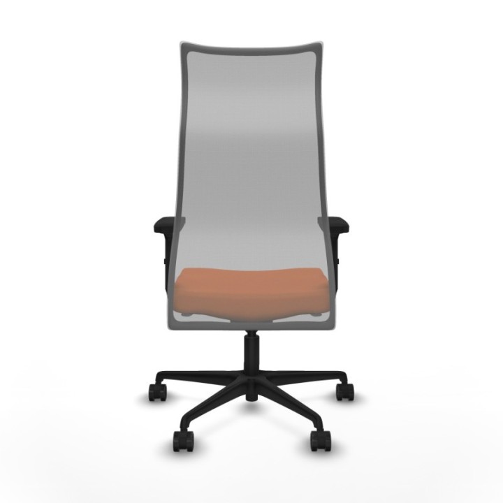 Albacete malla sincro malla gris bali naranja brazos 2D base nailon ruedas 65 mm nailon