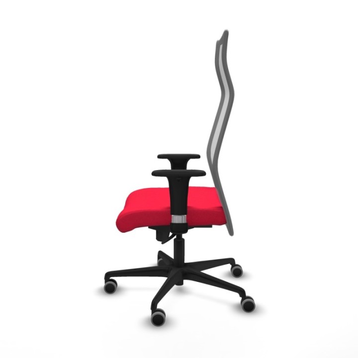 Albacete malla sincro malla gris bali rojo brazos 1D base nailon ruedas 65mm engomadas