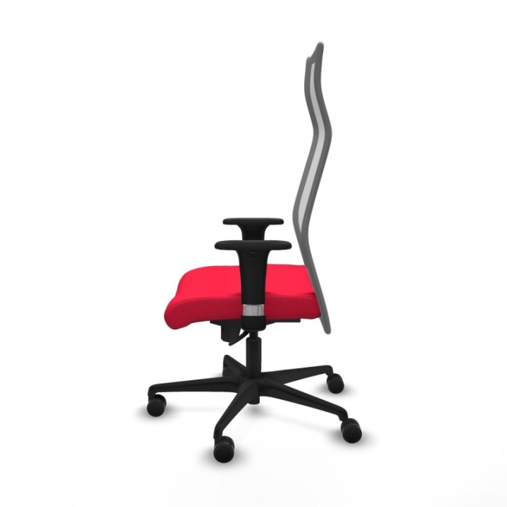 Albacete malla sincro malla gris bali rojo brazos 1D base nailon ruedas 65 mm nailon