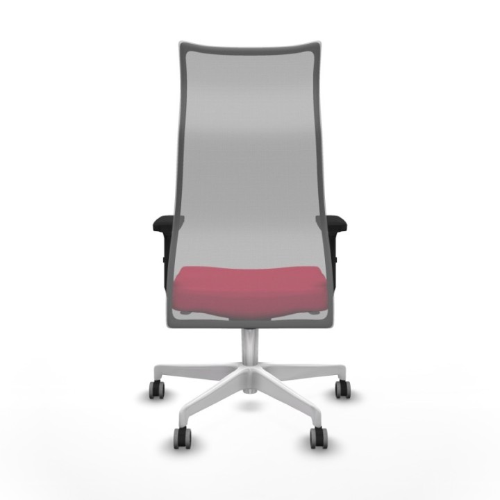 Albacete malla sincro malla gris bali rojo brazos 2D base blanca ruedas 65mm engomadas