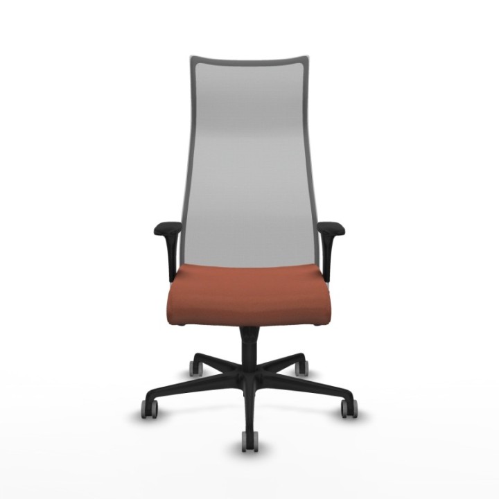 Albacete malla sincro malla gris bali marrón brazos 1D base nailon ruedas 65mm engomadas