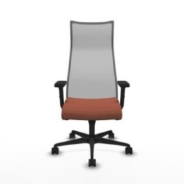 Albacete malla sincro malla gris bali marrón brazos 2D base nailon ruedas 65 mm nailon