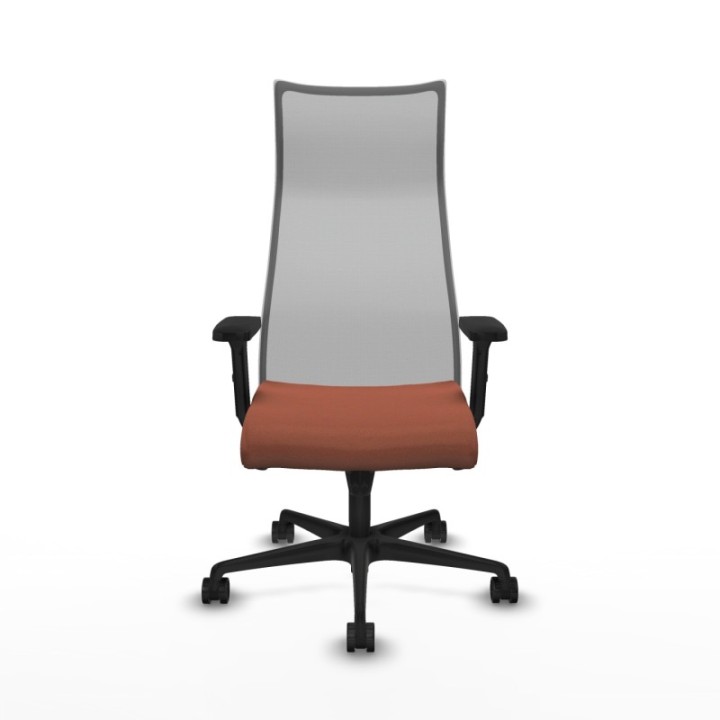 Albacete malla sincro malla gris bali marrón brazos 2D base nailon ruedas 65 mm nailon