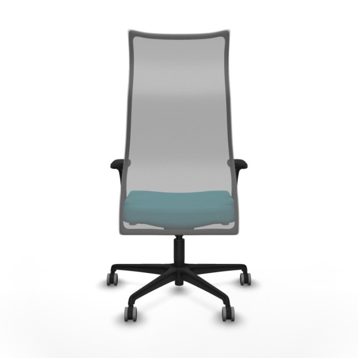 Albacete malla sincro malla gris bali turquesa brazos 1D base nailon ruedas 65mm engomadas