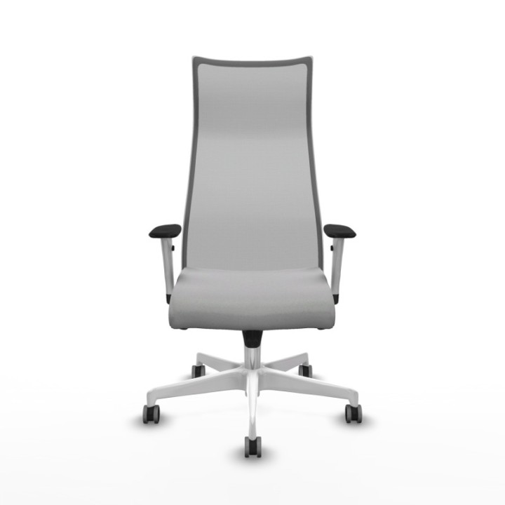 Albacete malla sincro malla gris bali gris claro brazos blancos base blanca ruedas 65mm engomadas