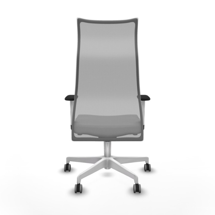 Albacete malla sincro malla gris bali gris claro brazos blancos base blanca ruedas 65mm engomadas