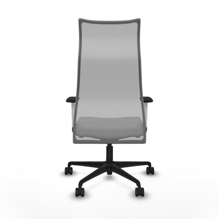 Albacete malla sincro malla gris bali gris claro brazos blancos base nailon ruedas 65 mm nailon