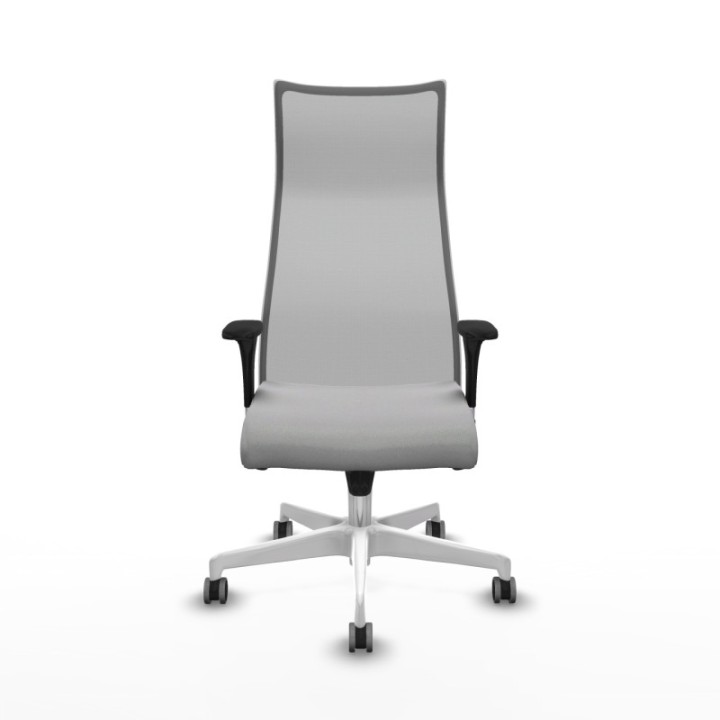 Albacete malla sincro malla gris bali gris claro brazos 1D base blanca ruedas 65mm engomadas