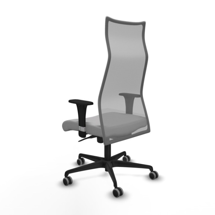 Albacete malla sincro malla gris bali gris claro brazos 1D base nailon ruedas 65mm engomadas