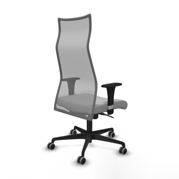 Albacete malla sincro malla gris bali gris claro brazos 1D base nailon ruedas 65mm engomadas