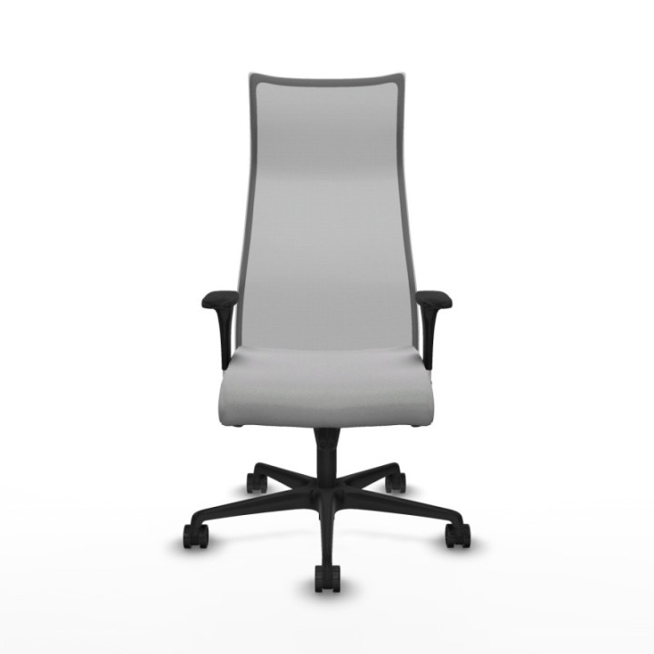 Albacete malla sincro malla gris bali gris claro brazos 1D base nailon ruedas 65 mm nailon