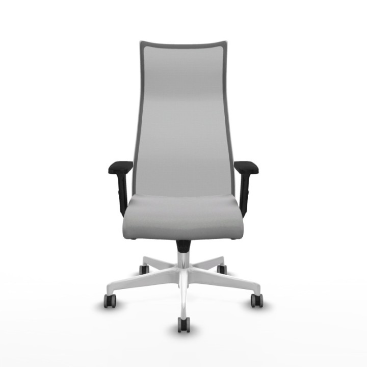 Albacete malla sincro malla gris bali gris claro brazos 2D base blanca ruedas 65mm engomadas