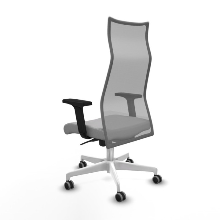 Albacete malla sincro malla gris bali gris claro brazos 2D base blanca ruedas 65mm engomadas