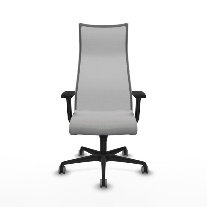 Albacete malla sincro malla gris bali gris claro brazos 2D base nailon ruedas 65mm engomadas