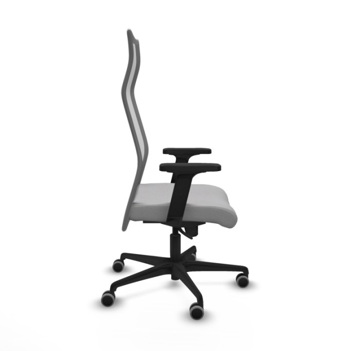 Albacete malla sincro malla gris bali gris claro brazos 2D base nailon ruedas 65mm engomadas