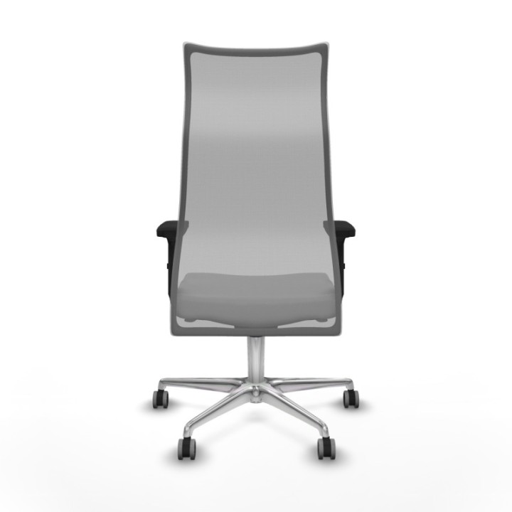 Albacete malla sincro malla gris bali gris claro brazos 2D base aluminio ruedas 65mm engomadas