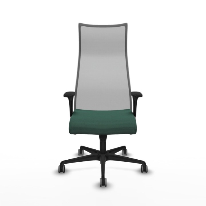 Albacete malla sincro malla gris bali verde botella brazos 1D base nailon ruedas 65mm engomadas