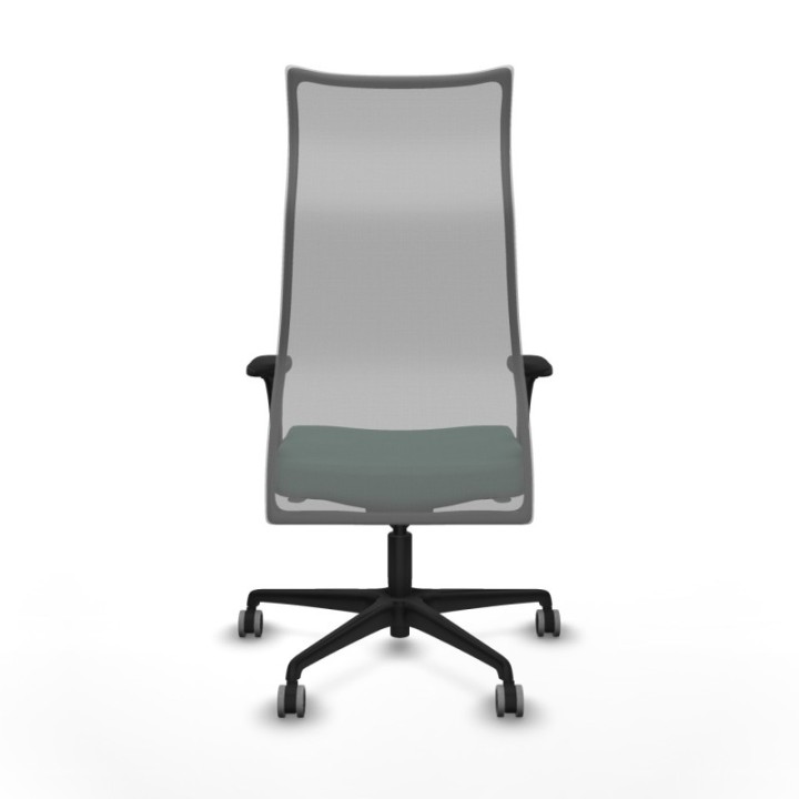 Albacete malla sincro malla gris bali verde botella brazos 1D base nailon ruedas 65mm engomadas