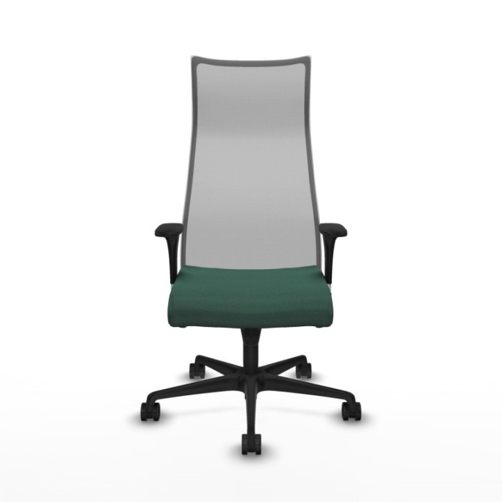 Albacete malla sincro malla gris bali verde botella brazos 1D base nailon ruedas 65 mm nailon