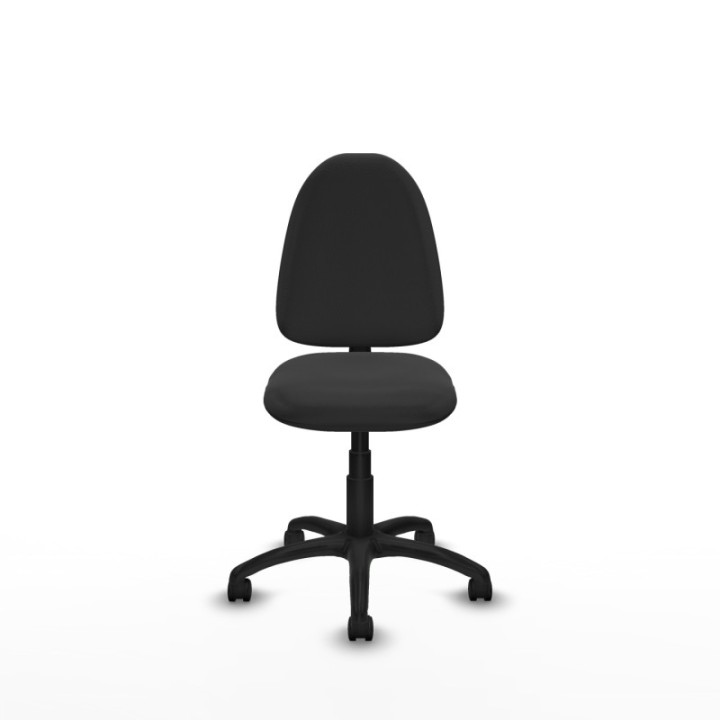 Aýna CP similpiel gris oscuro sin brazos base poliamida ruedas nailon 50mm