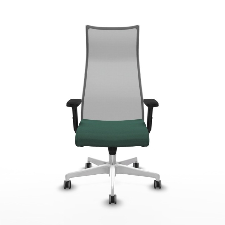 Albacete malla sincro malla gris bali verde botella brazos 2D base blanca ruedas 65mm engomadas