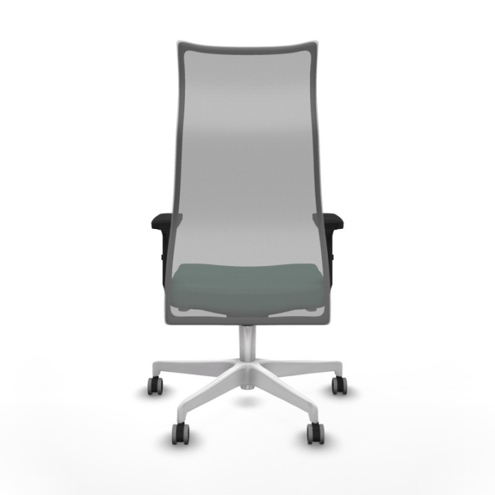 Albacete malla sincro malla gris bali verde botella brazos 2D base blanca ruedas 65mm engomadas