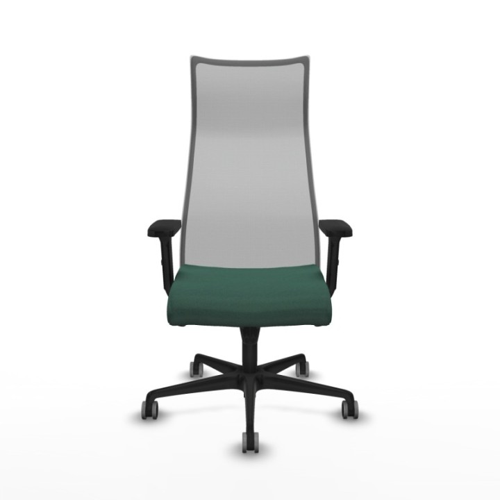 Albacete malla sincro malla gris bali verde botella brazos 2D base nailon ruedas 65mm engomadas