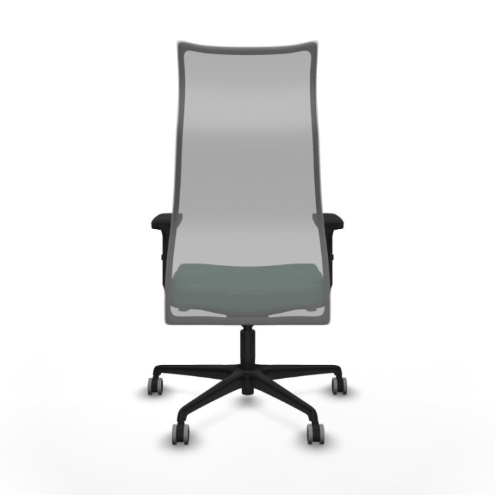 Albacete malla sincro malla gris bali verde botella brazos 2D base nailon ruedas 65mm engomadas