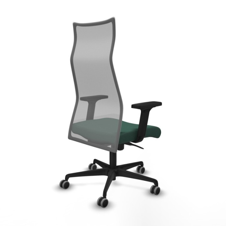 Albacete malla sincro malla gris bali verde botella brazos 2D base nailon ruedas 65mm engomadas