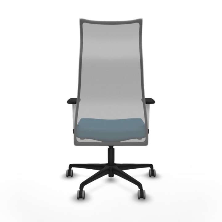 Albacete malla sincro malla gris bali verde petroleo brazos blancos base nailon ruedas 65mm engomadas