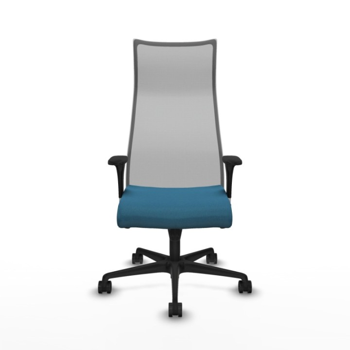 Albacete malla sincro malla gris bali verde petroleo brazos 1D base nailon ruedas 65 mm nailon